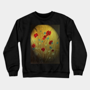 Red Poppies painting Crewneck Sweatshirt